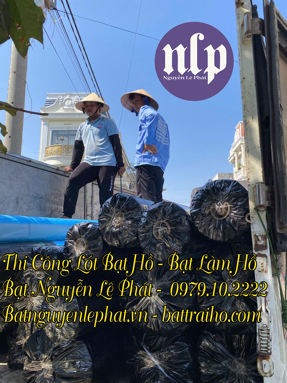thi công bạt lót hồ